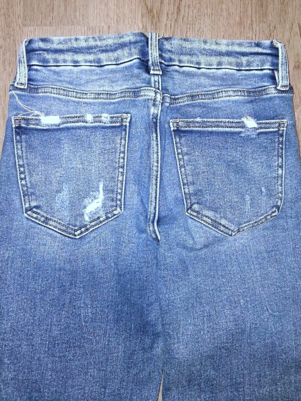 Flying Monkey Mid Rise Ankle Skinny Jeans Size 26 Distressed Denim Medium Wash - Picture 5 of 7